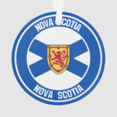 Nova Scotia Round Emblem Ornament (achterkant)