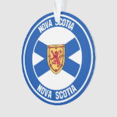 Nova Scotia Round Emblem Ornament (voorkant)