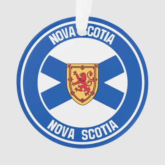 Nova Scotia Round Emblem Ornament (voorkant)