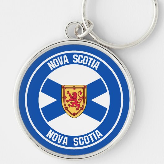 Nova Scotia Round Emblem Sleutelhanger (Voorkant)