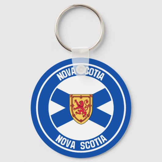 Nova Scotia Round Emblem Sleutelhanger (Voorkant)