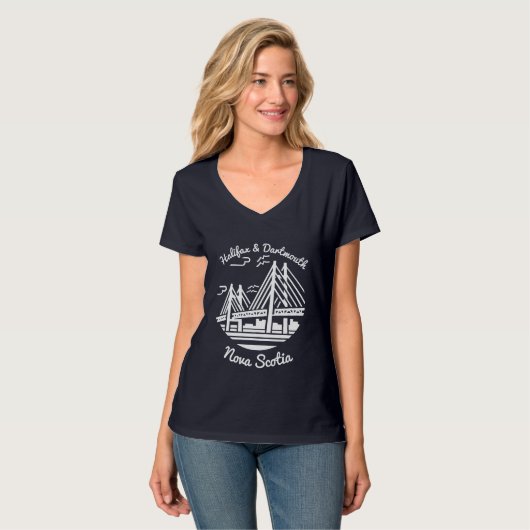 Nova Scotia shirt Halifax en Dartmouth shirt (Voorkant volledig)