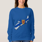 Nova Scotia shirt Halifax shirt Nova scotia-kaart (Voorkant)