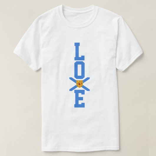 Nova Scotia shirt love flag shirt (Design voorkant)