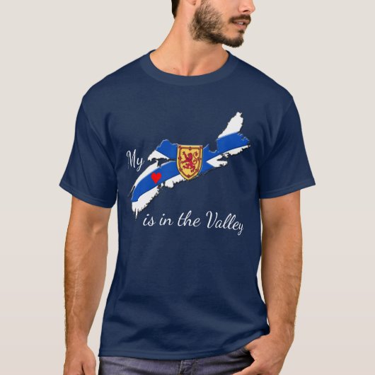 Nova Scotia T-Shirt My Heart in de vallei (Voorkant)