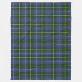 Nova Scotia Tartan Aangepast blauw geplakt Fleece Deken (Voorkant)