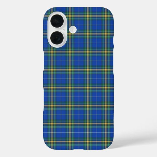 Nova Scotia Tartan Bright Blue Plaid Case-Mate iPhone Case (Achterkant)