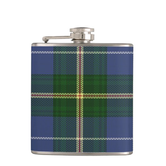 Nova Scotia Tartan Flask Lighthoudingsroute Heupfles (Voorkant)