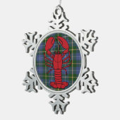 Nova Scotia Tartan kreeft snowflake ornament (Rechts)