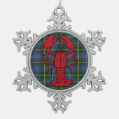 Nova Scotia Tartan kreeft snowflake ornament (Voorkant)