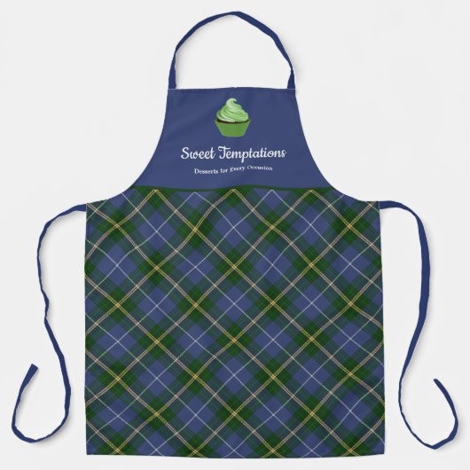 Nova Scotia Tartan Pset Cupcake Groot Schort (Voorkant)