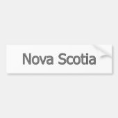 Nova Scotia tekst Bumpersticker (Voorkant)
