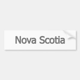 Nova Scotia tekst Bumpersticker