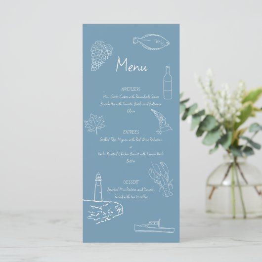 Nova Scotia Thema Menu (Staand voorkant)
