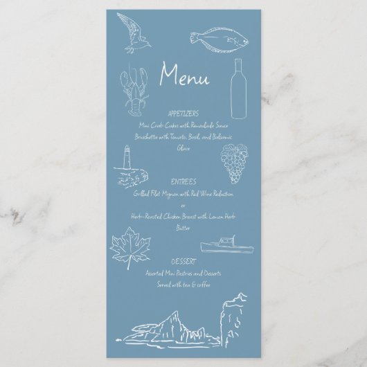 Nova Scotia Theme Menu (Voorkant)