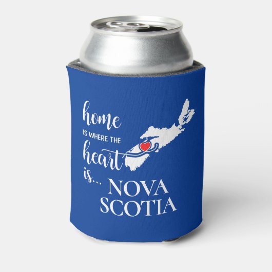 Nova Scotia thuis is waar het hart... Blikjeskoeler (Blikje Achterkant)