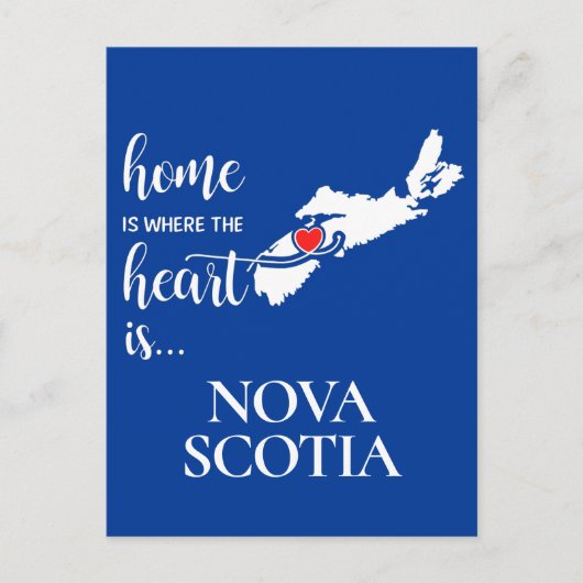 Nova Scotia thuis is waar het hart... Briefkaart (Voorkant)