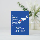 Nova Scotia thuis is waar het hart... Briefkaart (Staand voorkant)