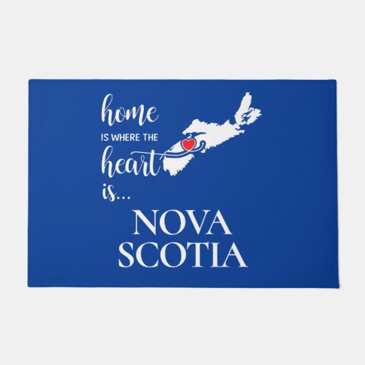 Nova Scotia thuis is waar het hart... Deurmat (Voorkant)