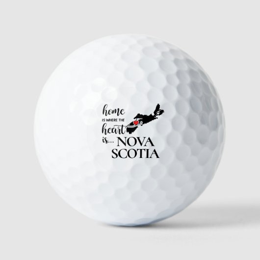 Nova Scotia thuis is waar het hart... Golfballen (Voorkant)