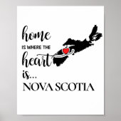 Nova Scotia thuis is waar het hart is... Poster (Voorkant)