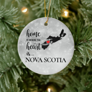 Nova Scotia thuis is waar het hart... Keramisch Ornament