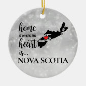 Nova Scotia thuis is waar het hart... Keramisch Ornament (Voorkant)