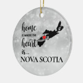 Nova Scotia thuis is waar het hart... Keramisch Ornament (Links)