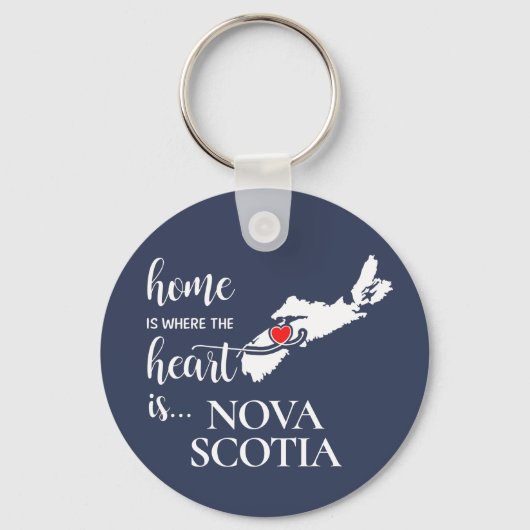 Nova Scotia thuis is waar het hart... Sleutelhanger (Voorkant)