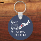Nova Scotia thuis is waar het hart... Sleutelhanger (Voorkant)