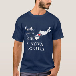 Nova Scotia thuis is waar het hart... T-shirt