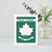 Nova Scotia, Trans-Canada Highway Sign Briefkaart (Staand voorkant)