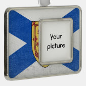 Nova Scotia Verzilverd Omlijst Ornament (Rechts)