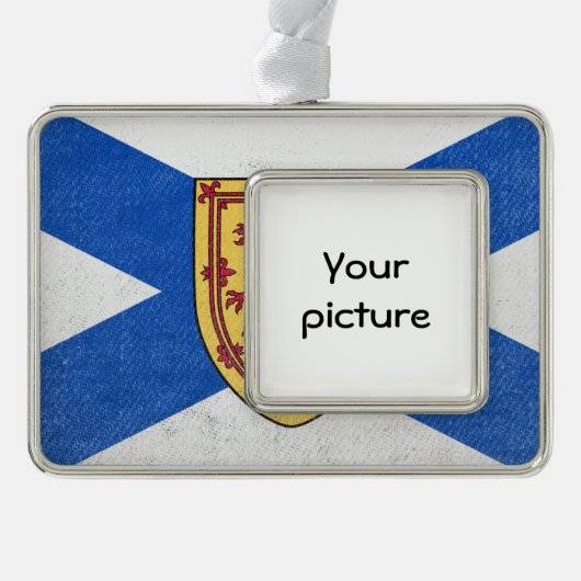 Nova Scotia Verzilverd Omlijst Ornament (Voorkant)