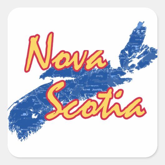 Nova Scotia Vierkante Sticker (Voorkant)