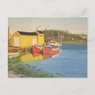 Nova Scotia Vissen Dock Briefkaart