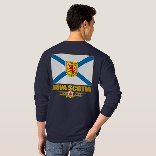 Nova Scotia Vlag Apparel T-shirt (Achterkant volledig)