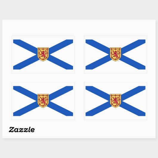 Nova Scotia Vlag Grafisch Rechthoekige Sticker (Vel)