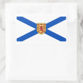 Nova Scotia Vlag Grafisch Rechthoekige Sticker (Tas)
