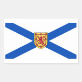 Nova Scotia Vlag Grafisch Rechthoekige Sticker (Voorkant)