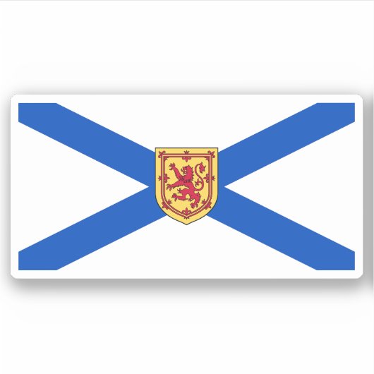 Nova Scotia Vlag Grafisch Sticker (Voorkant)