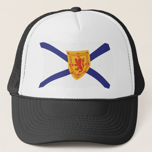 Nova Scotia Vlag Hoed Trucker Pet (Voorkant)
