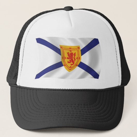 Nova Scotia Vlag Hoed Trucker Pet (Voorkant)