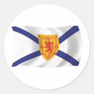Nova Scotia Vlagsticker Ronde Sticker