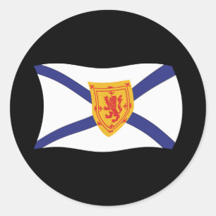 Nova Scotia Vlagsticker Ronde Sticker