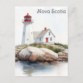 Nova Scotia Vuurtoren van Canada Reizen Briefkaart (Voorkant)