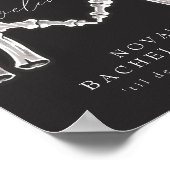 NOVA Skelet Hart Handen Bachelorette Welkom Poster (Hoek)