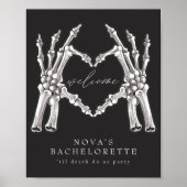 NOVA Skelet Hart Handen Bachelorette Welkom Poster (Voorkant)