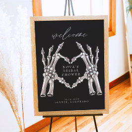 NOVA Skelet Hart Handen Bruiloft Feest Welkom Poster