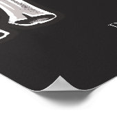 NOVA Skeleton Heart Hands Vrijgezellenfeest Welkom Poster (Hoek)